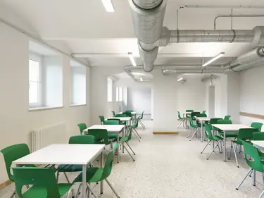Frisch modernisierter Aufenthaltsraum