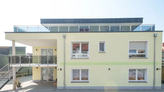 Ein Haus mit einer WDVS Fassadendämmung gedämmt