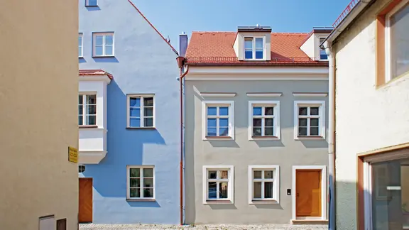 Denkmalgeschütztes Domherrenhaus von außen