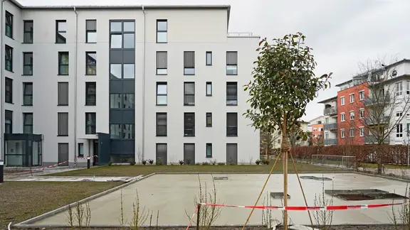 Unterbodenausgleich am Spielplatz in Elisabethenhöfe